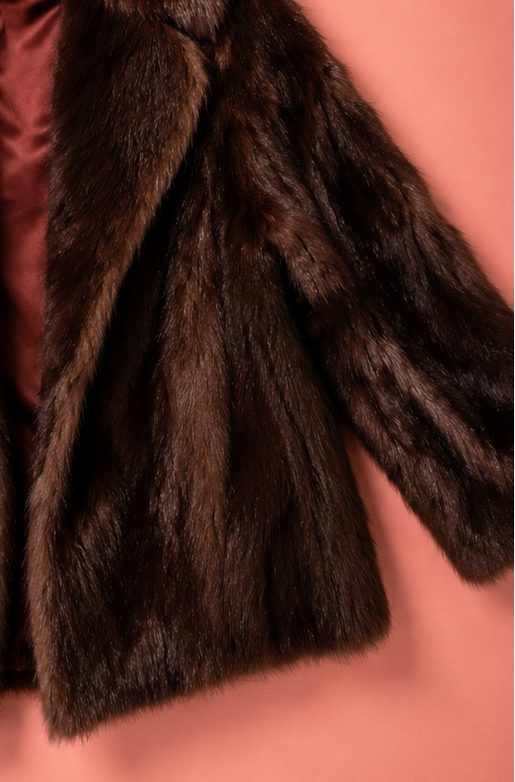Vintage Chocolate Brown Marmont Fur