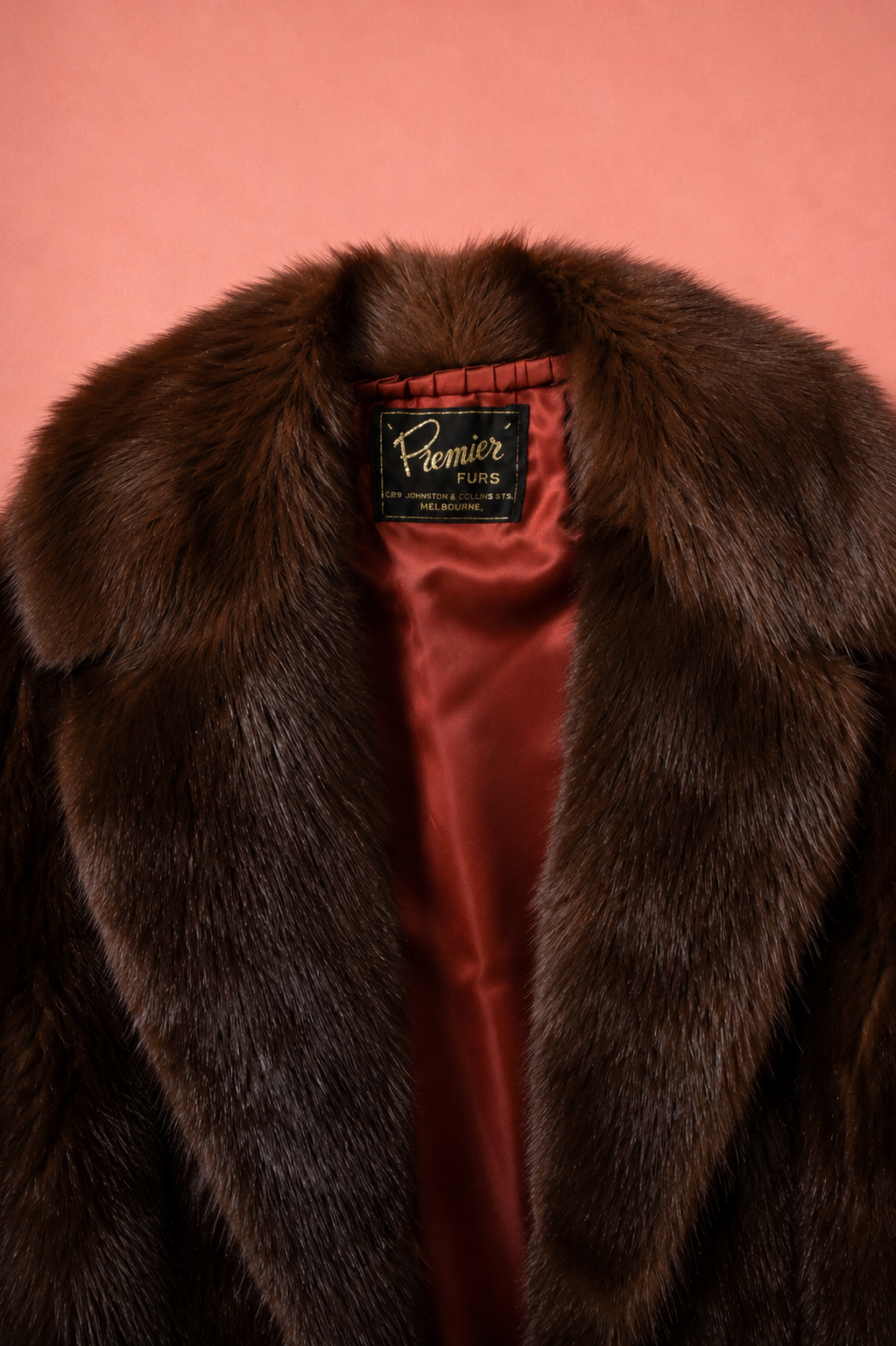 Vintage Chocolate Brown Marmont Fur