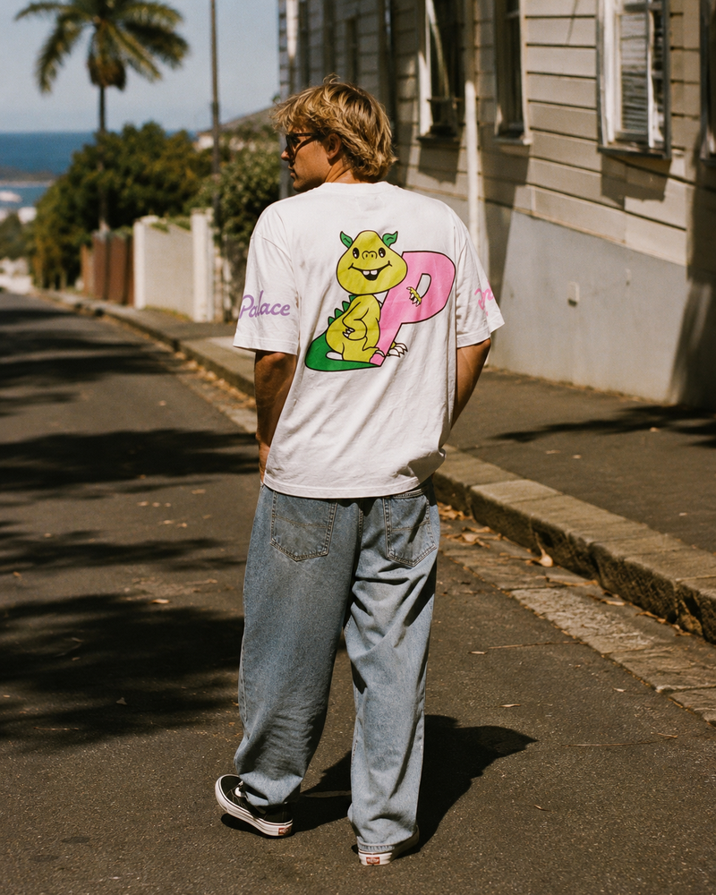 Palace x Rapha White Tee