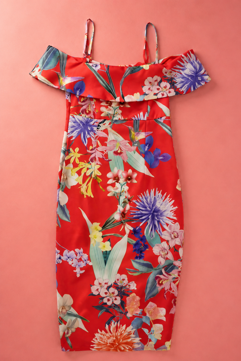 Lipsy London Red Floral