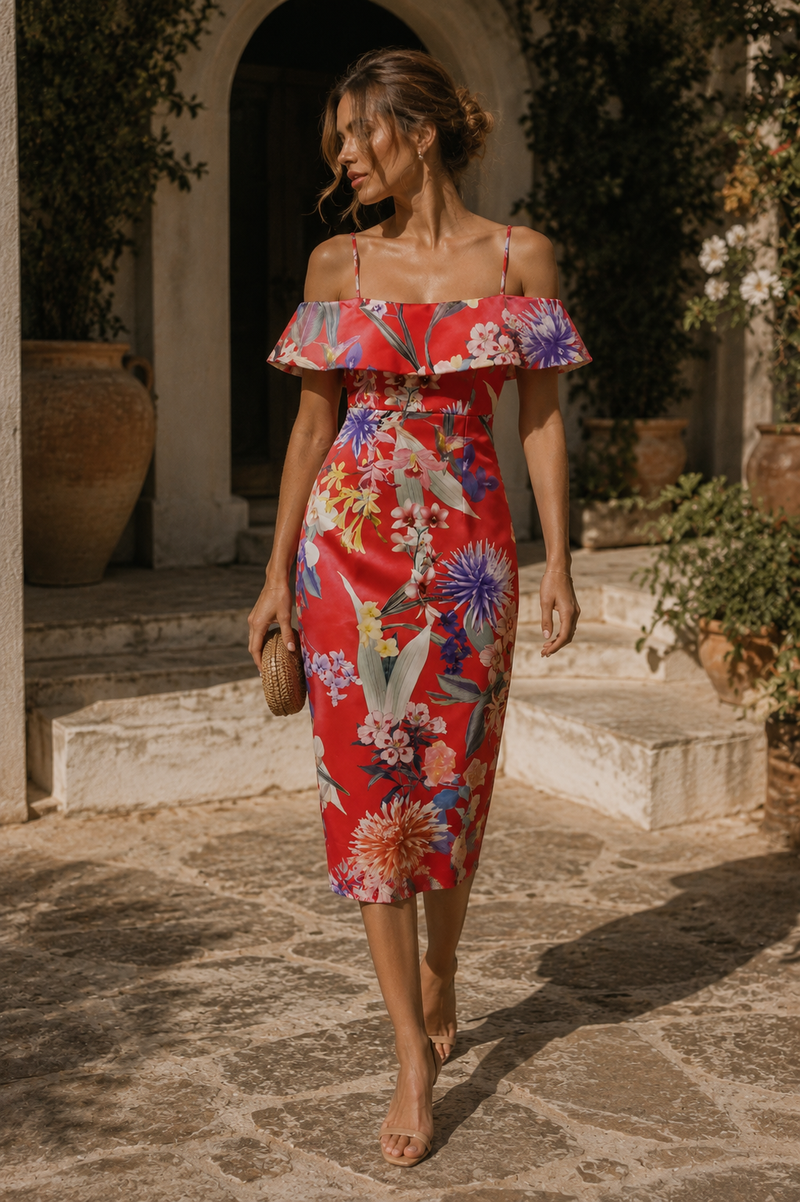Lipsy London Red Floral