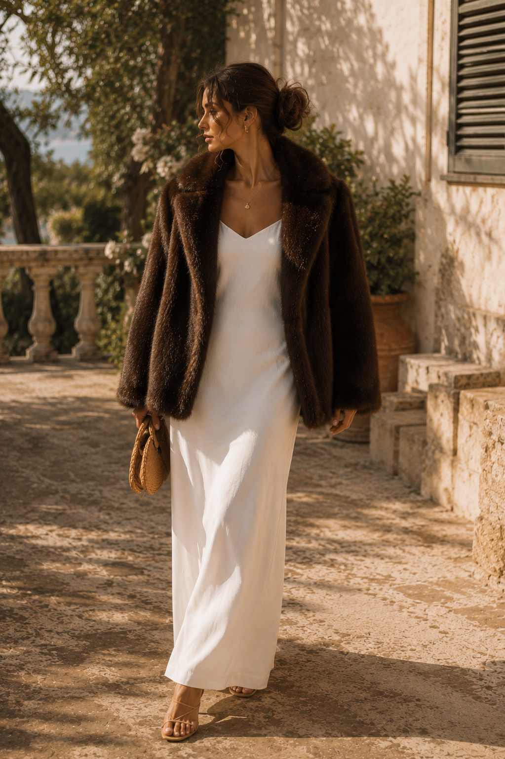 Vintage Chocolate Brown Marmont Fur