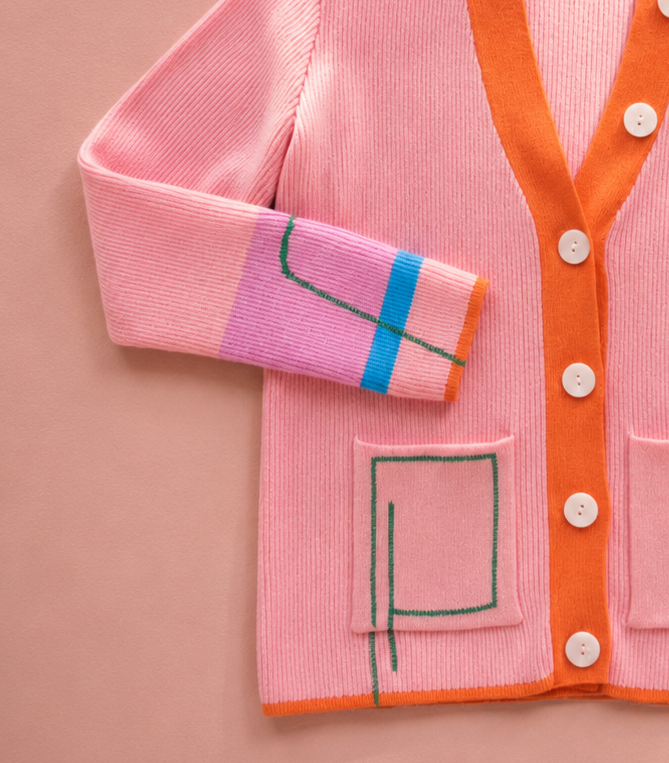 Pink knit